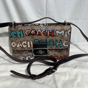 Coach Multicolor Logo Crossbody Bag With Wallet